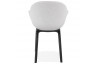 Fauteuil gris pieds noir - Elegans