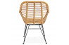 Fauteuil aspect naturel en rotin - Panda