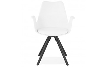 Chaise blanche design moderne - Skanor