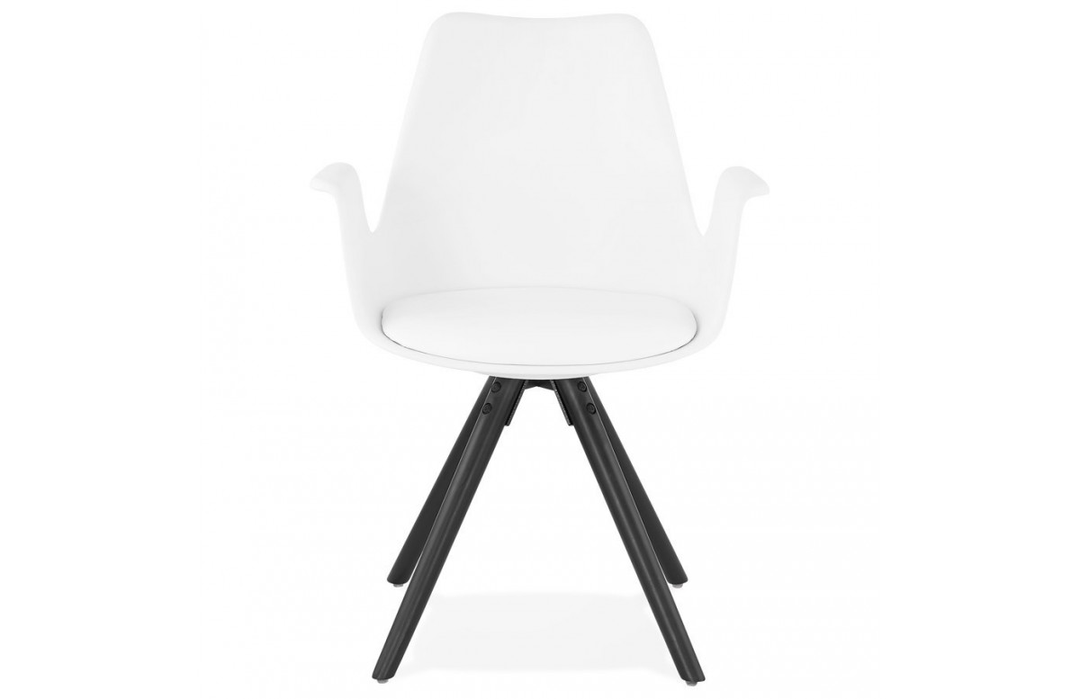 Chaise blanche design moderne - Skanor
