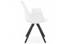 Chaise blanche design moderne - Skanor