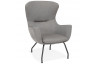 Fauteuil avec coussin amovible gris clair - Korat