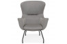 Fauteuil avec coussin amovible gris clair - Korat