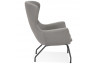 Fauteuil avec coussin amovible gris clair - Korat