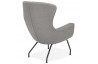 Fauteuil avec coussin amovible gris clair - Korat