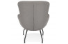 Fauteuil avec coussin amovible gris clair - Korat