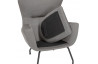 Fauteuil avec coussin amovible gris clair - Korat