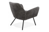 Fauteuil vintage noir en simili cuir - Luft