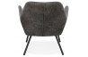 Fauteuil vintage noir en simili cuir - Luft