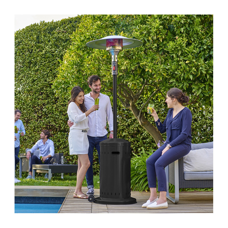 Location parasol chauffant gaz + bouteille 13kg