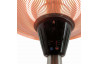Parasol chauffant extérieur électrique rétractable Milan gris Favex