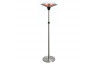 Parasol chauffant extérieur électrique rétractable Milan gris Favex