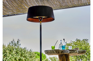 Parasol chauffant extérieur électrique Sirmione noir XL Favex