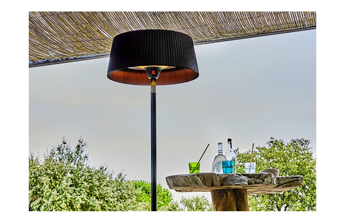 Parasol chauffant extérieur électrique Sirmione noir XL Favex