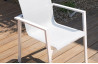 Ensemble table et chaises de jardin en aluminium DCB Garden 8 personnes blanc