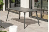 Ensemble table et chaises de jardin en aluminium 6 personnes City garden anthracite MADELIA