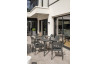 Ensemble table et chaises de jardin en aluminium 6 personnes City garden anthracite MADELIA