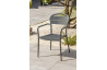 Ensemble table et chaises de jardin en aluminium 6 personnes City garden anthracite MADELIA