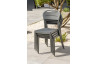 Ensemble table et chaises de jardin en aluminium 6 personnes City garden anthracite MADELIA