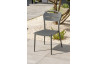 Ensemble table et chaises de jardin en aluminium 6 personnes City garden anthracite MADELIA