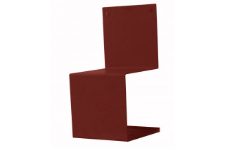 Chaise design rouge DELORM