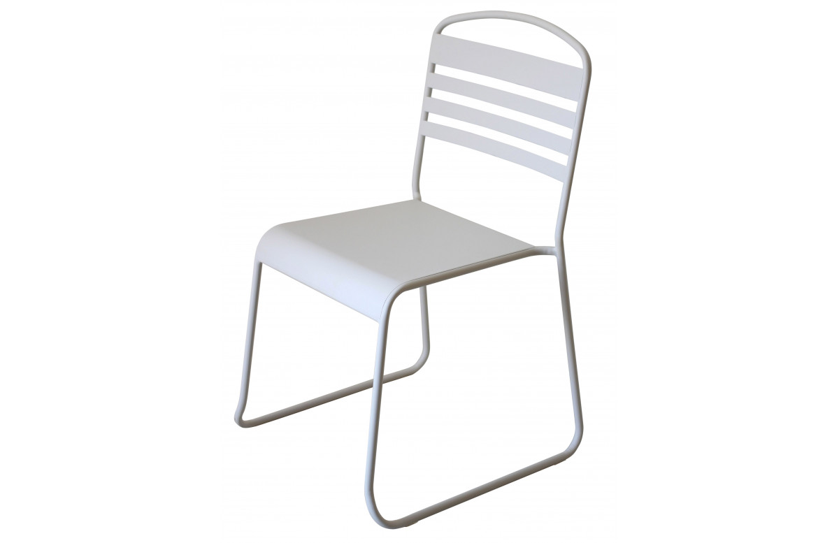 Chaise design blanche DELORM