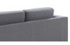 Canapé d'angle en tissu gris 3 personnes DELORM