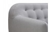 Canapé fixe en tissu gris 2 personnes DELORM