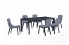 Chaise de jardin anthracite DELORM