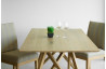 Table salle à manger en chêne naturel rustique 6 personnes DELORM