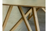 Table salle à manger en chêne naturel rustique 6 personnes DELORM