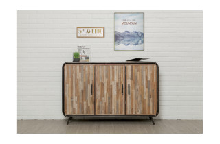 Buffet en bois brut recyclé DELORM