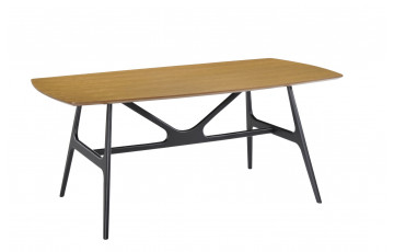 Table salle à manger en chêne naturel 6 personnes DELORM