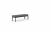 Salon de jardin d'angle design bas gris anthracite 10 personnes DELORM