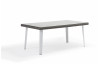 Ensemble table et chaises de jardin gris 6 personnes DELORM