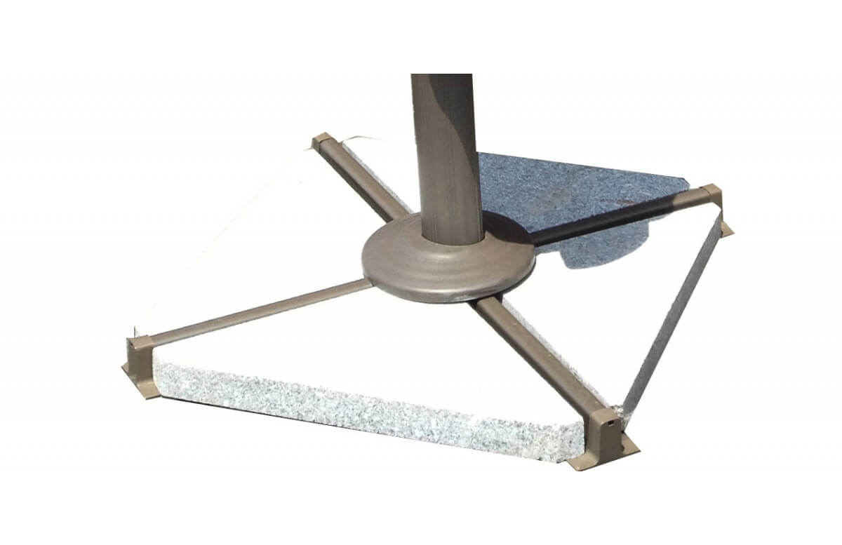 Lot de 4 dalles granit pour parasol DELORM Lot de 4 dalles granit pour parasol DELORM
