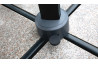 Parasol de jardin carré déporté et inclinable 2m50 DELORM