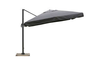 Parasol de jardin carré déporté et inclinable 3m DELORM