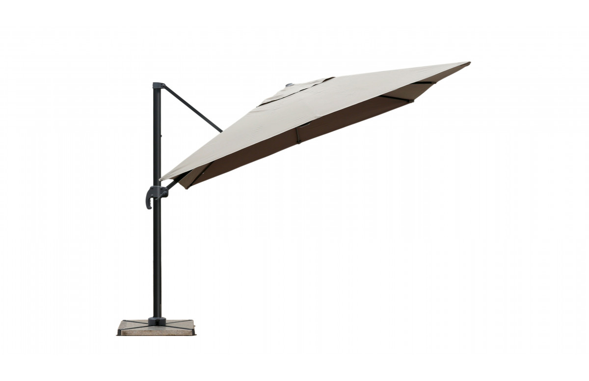 Parasol de jardin carré déporté et inclinable 3m DELORM Parasol de jardin carré déporté et inclinable 3m DELORM