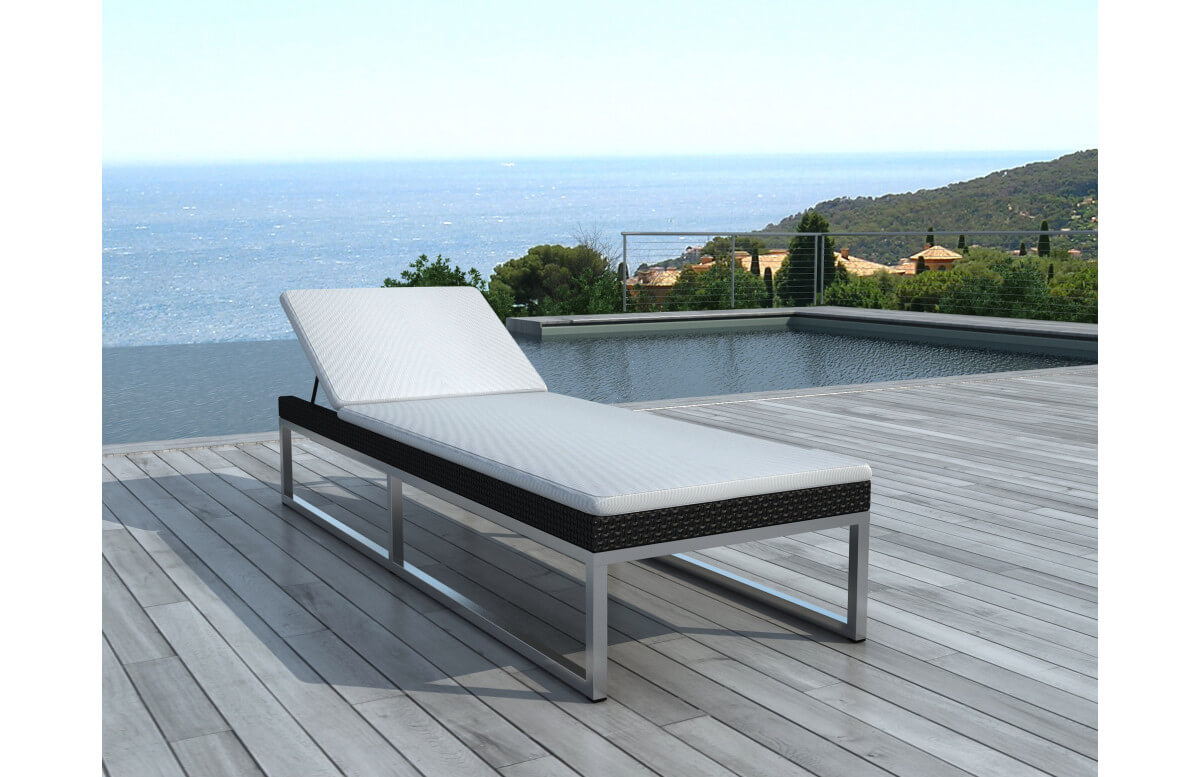 Bain de soleil design noir DELORM