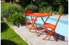 Chaise salon de jardin pliante en aluminium MARIUS CITY GARDEN