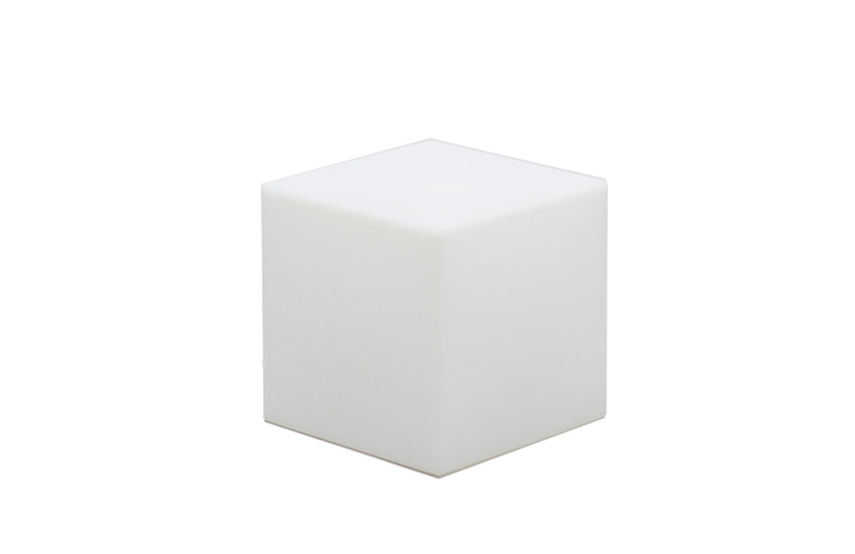 Table basse lumineuse d'extérieur filaire cuby 53 blanc NEWGARDEN