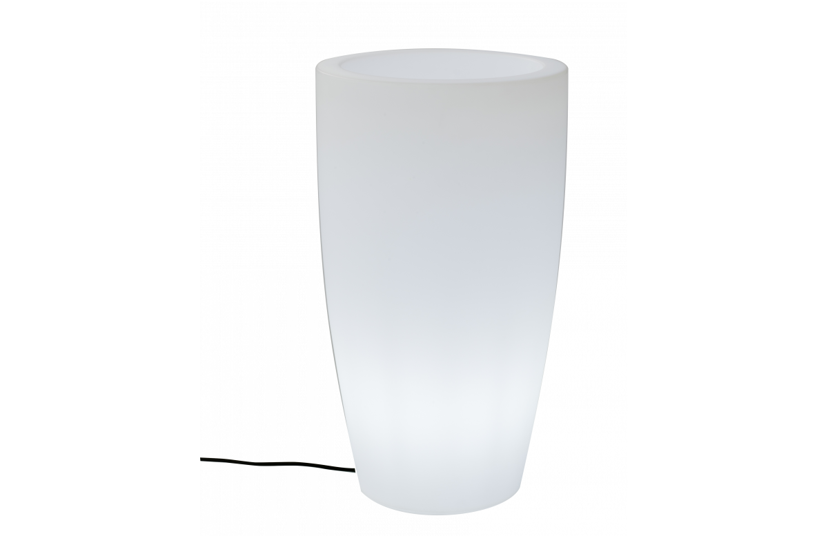 Pot de fleur lumineux d'extérieur rechargeable bambú 90 NEWGARDEN