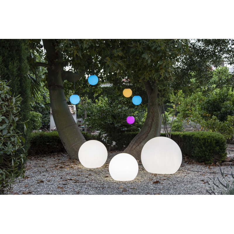 Boule lumineuse solaire 10 cm boule lumineuse solaire jardin LED décoration  de jardin boule solaire pour