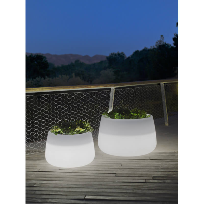 Pot de fleur solaire LED pot de fleur pot de fleur lumineux