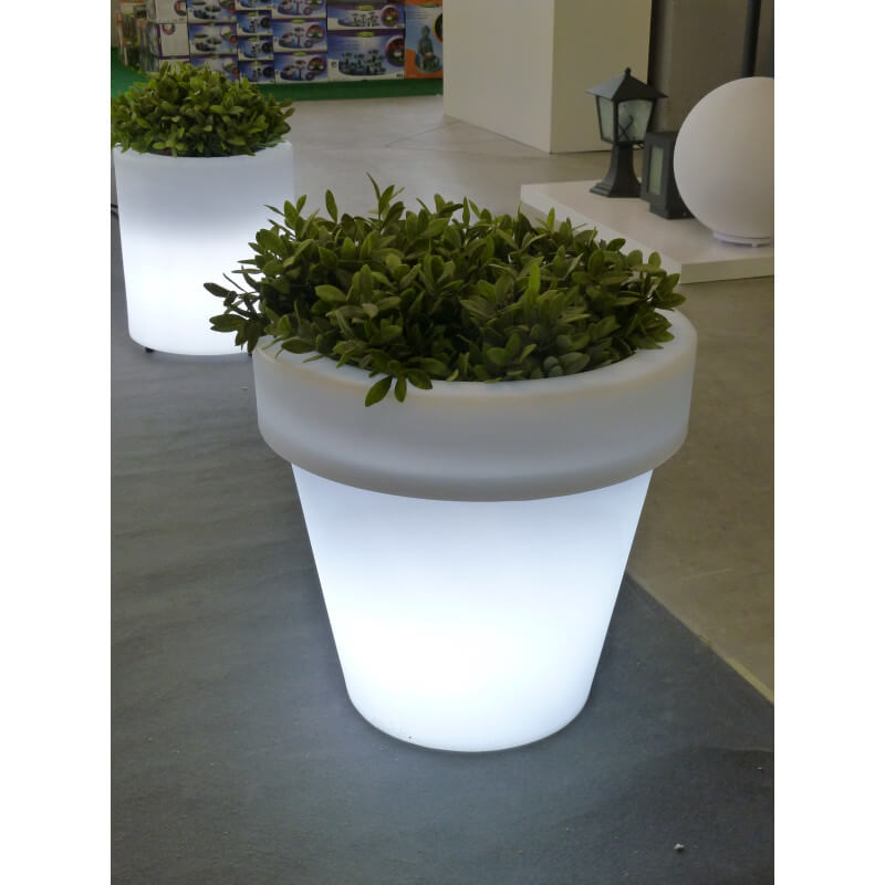 Pot de fleur solaire LED pot de fleur pot de fleur lumineux