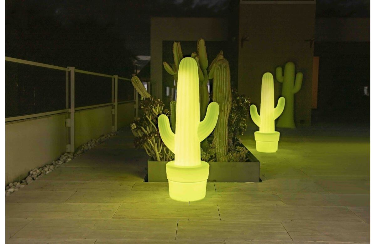 Mobilier décoratif lumineux d’extérieur rechargeable kaktus 100 NEWGARDEN