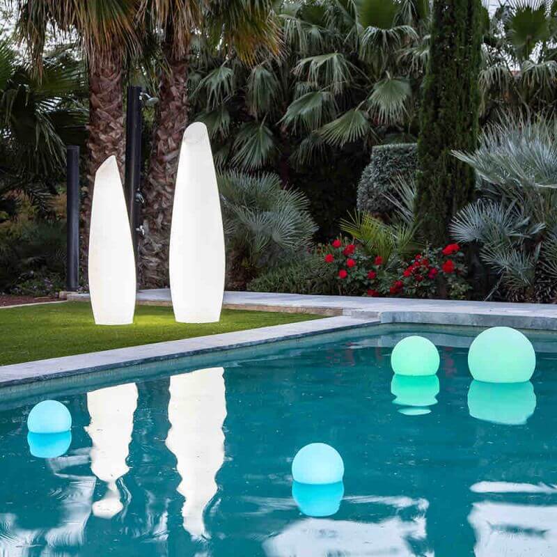 Boule flottante piscine solaire changement couleurs Buly Diam. 20 cm  NEWGARDEN