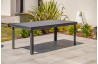 Table salon de jardin extensible en aluminium pour 12 personnes DCB Garden COPENHAGUE gris anthracite