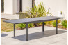 Table salon de jardin extensible en aluminium pour 12 personnes DCB Garden COPENHAGUE gris anthracite